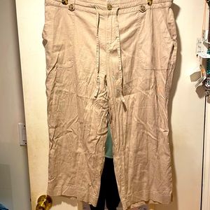 Linen Wide- Leg Pants